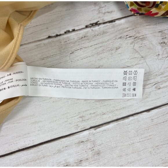 Zara Long Sleeve Boho Floral Patchwork Dress With Button Detail Size M  NWT - Picture 12 of 13